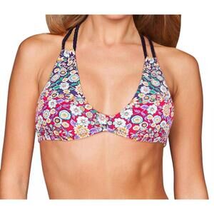 NEW NANETTE LEPORE stargazer convertible bikini top in desert diamond